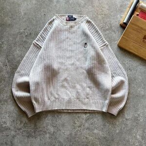 Chaps Men's Light Tan Crewneck Sweater